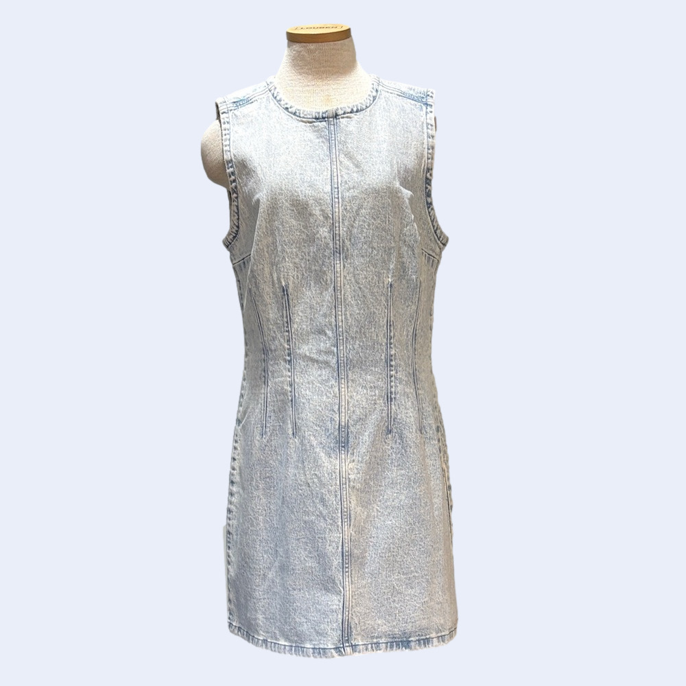 Abercrombie & Fitch size LT denim sleeveless jumper/dress